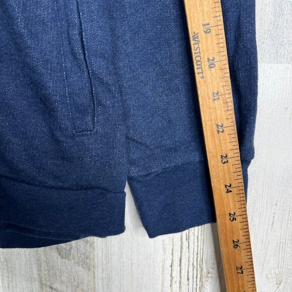 Lacoste Sport Cardigan Sweater Size 42 Blue Cotton Large Full Zip Sweatshirt Top - Picture 15 of 16